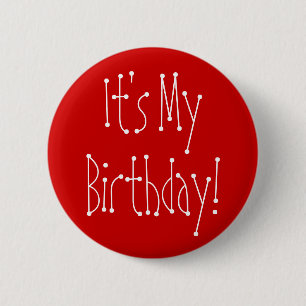 Het is mijn verjaardag! ronde button 5,7 cm