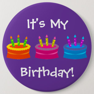 Het is mijn verjaardag ronde button 6,0 cm