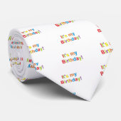 "Het is mijn verjaardag!" Stropdas (Opgerold)