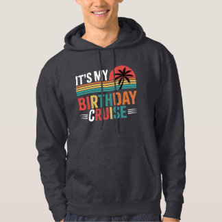 Het Is Mijn Verjaardagscruise Retro Zonnebril Hoodie