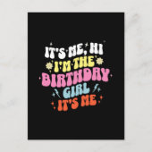 Het is mijn verjaardagsfeestje meisjes briefkaart (Voorkant)