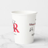 Het is Miss Mrs Dr. Eigenlijk Phd Afstuderen. Papieren Bekers (Rechts)