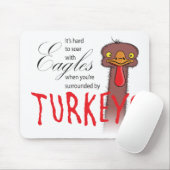 Het is moeilijk om met adelaars te slikken... muismat (Met muis)