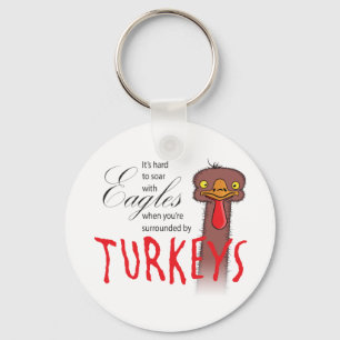 Het is moeilijk om met adelaars te slikken... sleutelhanger