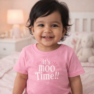 het is Moo Tijd Eid Adha grappige Baby TShirt 