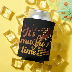 Het is muziektijd, gouden gitaar musical blikjeskoeler