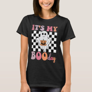 Het is My Boo Day Schattigee Halloween Verjaardag T-shirt