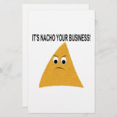 Het is Nacho Your Business Briefpapier (Voorkant / Achterkant)