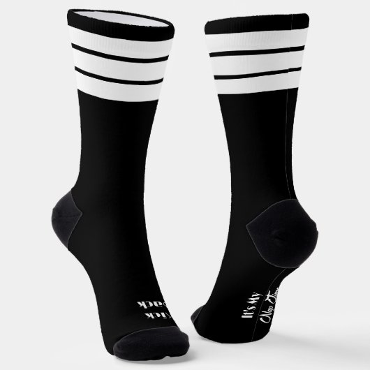 Het is Nap Time Black Crew-Sokken Sokken (Gebogen)