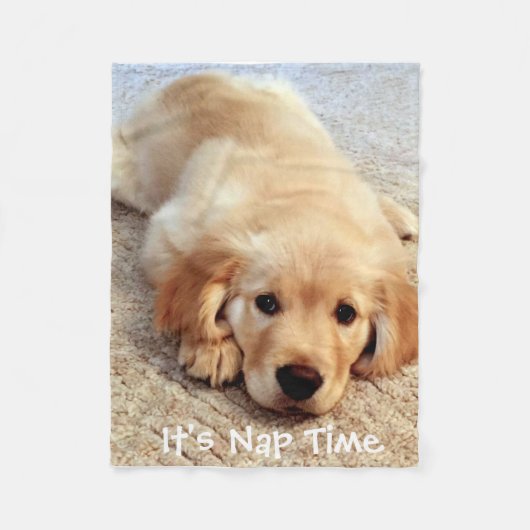 Het is Nap Time Fleece Deken (Voorkant)