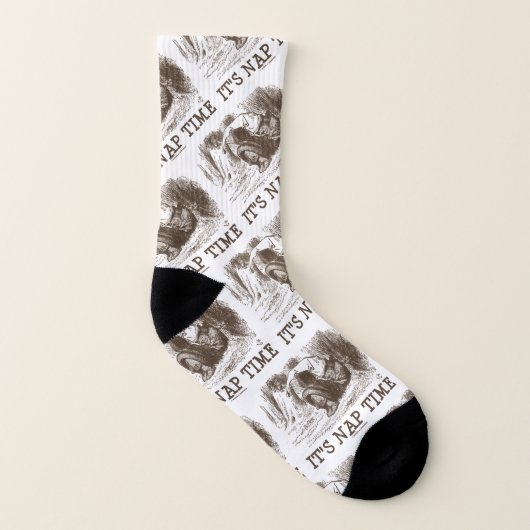 Het is Nap Time Slaping Red King Wonderland Sokken (Rechts - buiten)
