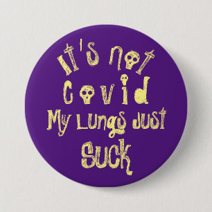 Het is niet Covid Ronde Button 7,6 Cm
