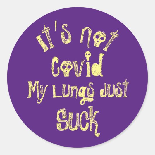 Het is niet Covid Ronde Sticker (Voorkant)