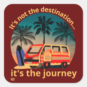 HET IS NIET DE BESTEMMING... levensstijl Vierkante Sticker