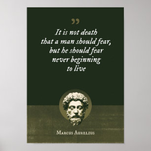 Het is niet de dood die een man moet vrezen, maar  poster