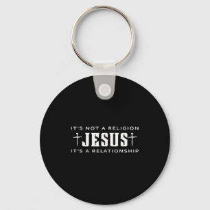 Het is niet de religie Jezus Het is een relatie Ch Sleutelhanger
