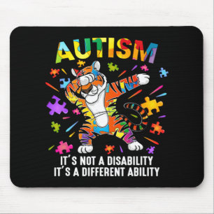 Het is niet een handicap tijger autisme bewustzijn muismat