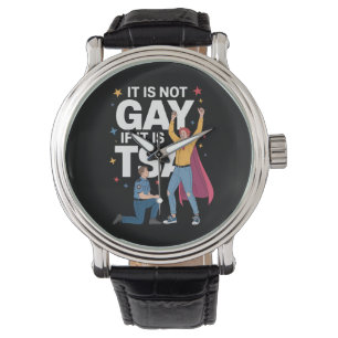 Het is niet gay als het TSA Funny Security Airline Horloge