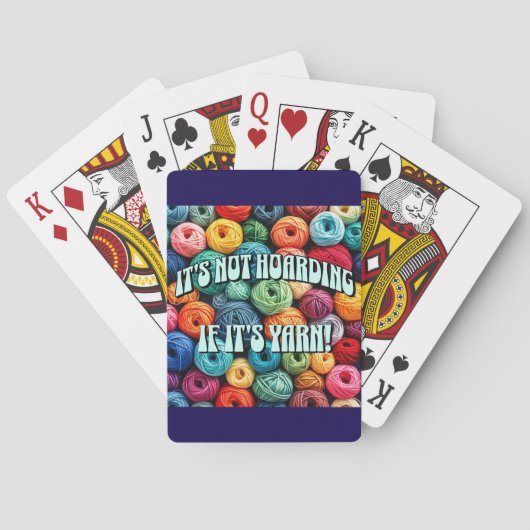 Het is niet hamsteren als het garen is pokerkaarten (Achterkant)