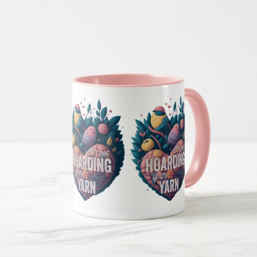 Het is niet hamsteren als het garen is - schattig mok (Voorkant rechts)