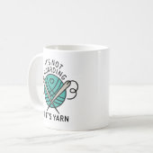 Het is niet Hoarding als het Yarn is Koffiemok (Voorkant links)