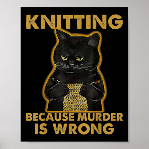 Het is niet Hoarding als het Yarn Knitting Lover K Poster
