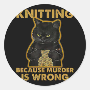 Het is niet Hoarding als het Yarn Knitting Lover K Ronde Sticker