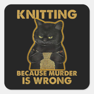 Het is niet Hoarding als het Yarn Knitting Lover K Vierkante Sticker