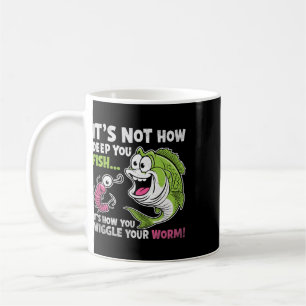 Het Is Niet Hoe Diep Je Vist Wiebel Je Worm Grappi Koffiemok