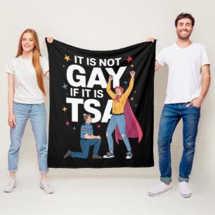 Het Is Niet Homoseksueel Als Het TSA Grappige Veil Fleece Deken