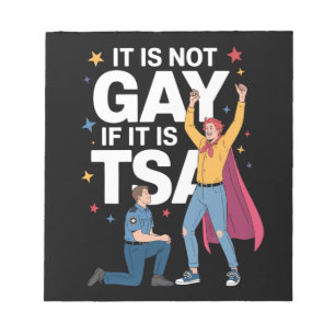 Het Is Niet Homoseksueel Als Het TSA Grappige Veil Notitieblok