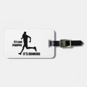 Het is niet joggen, het loopt bagagelabel (Voorkant horizontaal)