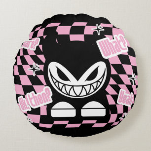 Het is niet Labubou, het is Lachouchou Roze Esth Rond Kussen