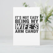 Het is niet makkelijk om de grappige cadeautjes va bedankkaart (Staand voorkant)