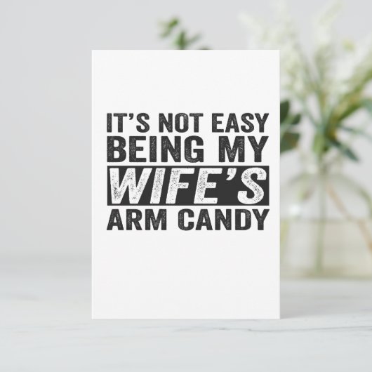 Het is niet makkelijk om de grappige cadeautjes va bedankkaart (Staand voorkant)