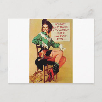 Het is niet makkelijk om een Cowgirl te zijn, maar Briefkaart