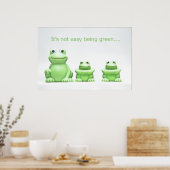 Het is niet makkelijk om groen POSTER te zijn (Keuken)