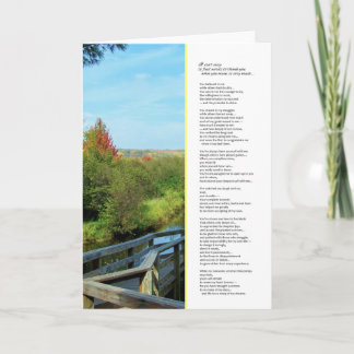 Het is niet makkelijk om je te bedanken... bedankkaart