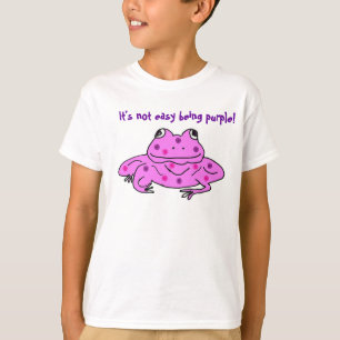 Het is niet makkelijk om paars te zijn. kikkeroutf t-shirt