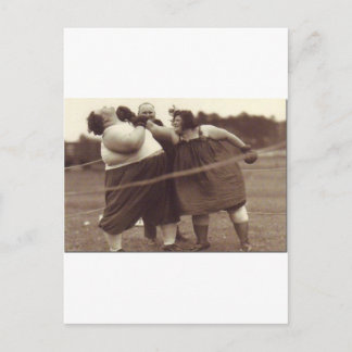 Het is niet voorbij totdat de dikke dame je slaat. briefkaart