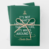 Het is niet wat er onder de kerstboom staat inpakpapier vel (In situ)