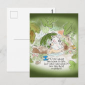 Het is niet wat we in het leven hebben briefkaart (Voorkant / Achterkant)