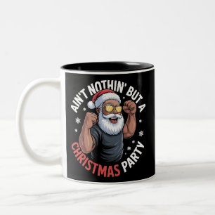 Het is niets anders dan een Afrikaanse kerstman ke Tweekleurige Koffiemok