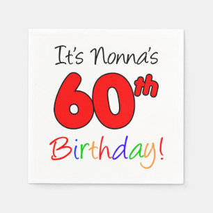Het is Nonna's 60ste verjaardag Fun Napkins Servetten