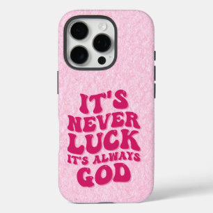 Het is nooit geluk, het is altijd God iPhone 16 Pro Hoesje