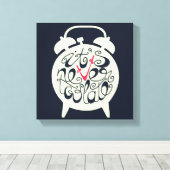 Het is nooit te laat canvas afdruk (Insitu (Houten vloer))