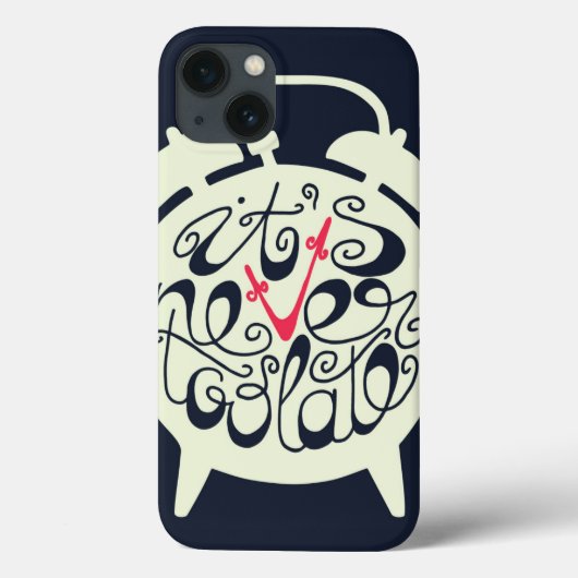 Het is nooit te laat Case-Mate iPhone case (Achterkant)
