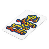 Het is nooit te laat magneet (Linkerzijde)