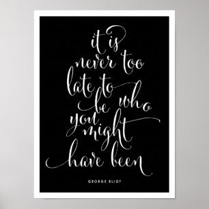 Het is nooit te laat om je Script-Poster te zijn Poster