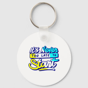 Het is nooit te laat om te beginnen met ontwerpen sleutelhanger